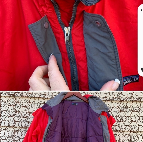 Vintage 1990's Patagonia red puffer parka jacket. - Picture 5 of 10